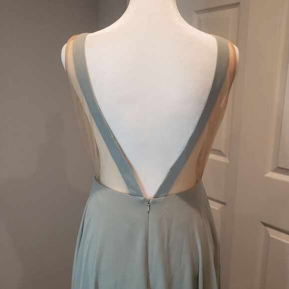 BHLDN Colby Maxi Dress Gown by Jenny Yoo Mint Size 4 - Picture 7 of 12